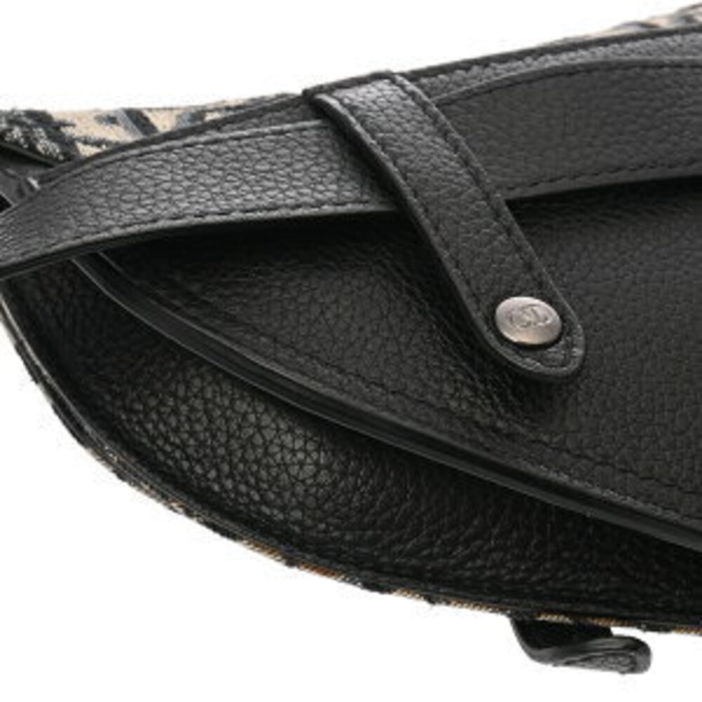 Dior Saddle Bag Ecru Blue Oblique Jacquard Canvas Body - Picture 7 of 9